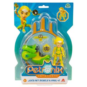 PETRONIX DEFENDERS VEICOLO CON PERSONAGGIO ARTICOLATO 7 CM JIA