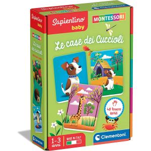 SAPIENTINO BABY MONTESSORI CARD LE CASE DEI CUCCIOLI