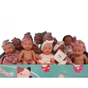 ARIAS - BAMBOLE REBORN 26 CM ASSORTITE TRA 9 PEZZI 