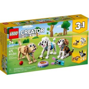LEGO CREATOR - 3 IN 1 ADORABILI CAGNOLINI SET CON BASSOTTO, CARLINO, BARBONCINO