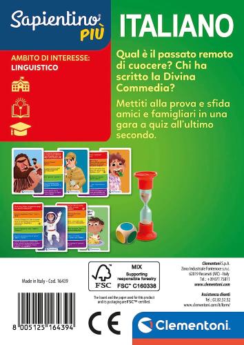 SAPIENTINO PIU' - CARTE ITALIANO