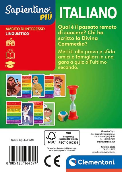 SAPIENTINO PIU' - CARTE ITALIANO