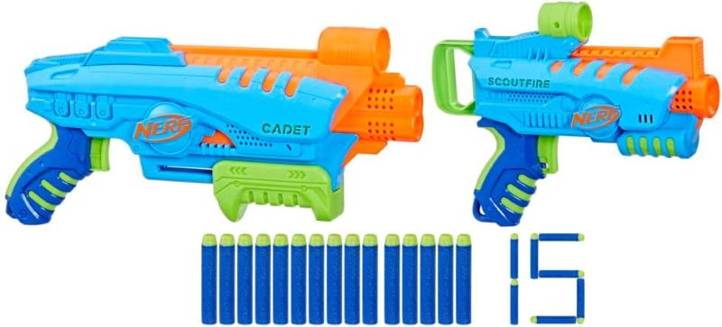 NERF ELITE JR ULTIMATE STARTER SET 2 BERSAGLI E 15 DARDI