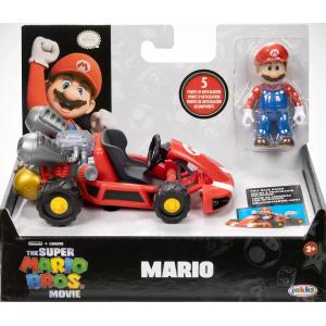 SUPER MARIO BROS MOVIE PERSONAGGI CON KART - MARIO