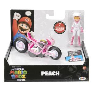 SUPER MARIO BROS MOVIE PERSONAGGI CON KART - PEACH