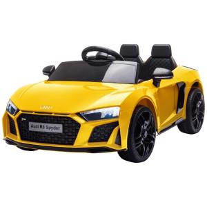 AUTO ELETTRICA AUDI R8 SPYDER GIALLA