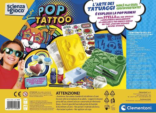 SCIENZA E GIOCO - TATTOO ART POP STYLE KIT CREA TATUAGGI