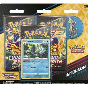 CARTE POKEMON SPADA E SCUDO ZENIT REGALE PIN BOX COLLECTION INTELEON