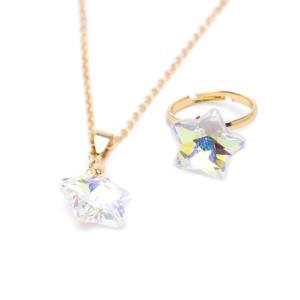 GIOIELLI: BOUTIQUE SET COLLANA E ANELLO STELLA HOLOGRAPHIC STAR SET