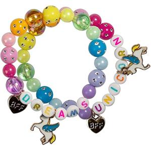 GIOIELLI: SET 2 BRACCIALETTI DREAMS UNICORN BFF