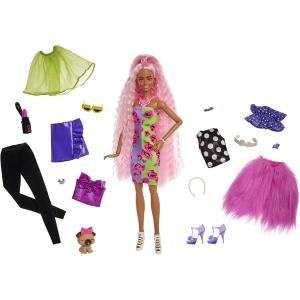 BARBIE - EXTRA DELUXE BAMBOLA ACCESSORI CON CUCCIOLO 