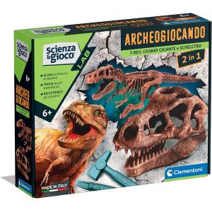 SCIENZA E GIOCO - ARCHEOGIOCANDO GIGANT SKULL T-REX KIT ARCHEOLOGO