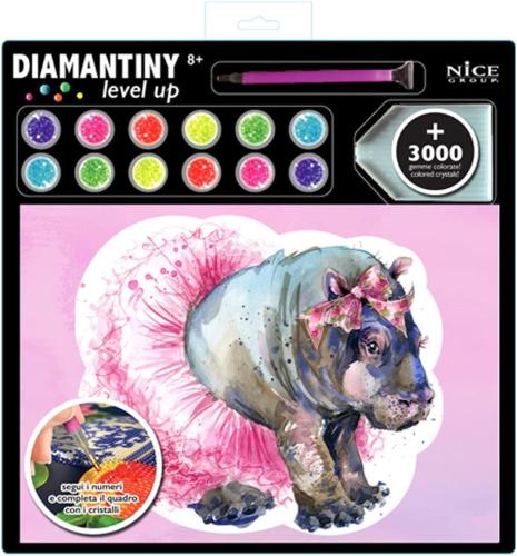 DIAMANTINY LEVEL UP AQUARELLI IPPOPOTAMO
