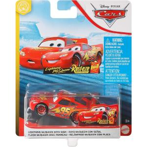 DISNEY PIXAR CARS VEICOLO DIE CAST 1:55 - LIGHTNING MCQUEEN WITH SIGN