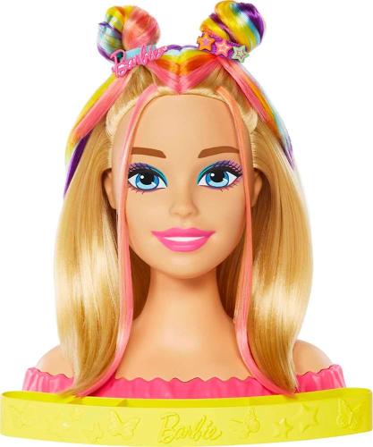 Prodotto: MAT-HMD78 - BARBIE COLOR REVEAL STYLING HEAD TESTA DA PETTINARE E  TRUCCARE SUPER CHIOMA ARCOBALENO - MATTEL