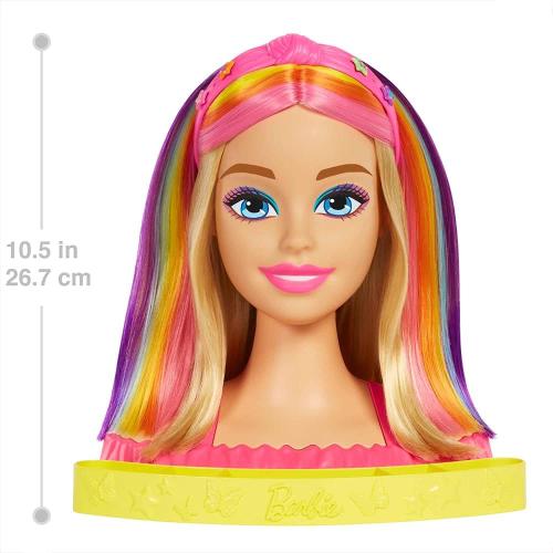 Prodotto: MAT-HMD78 - BARBIE COLOR REVEAL STYLING HEAD TESTA DA PETTINARE E  TRUCCARE SUPER CHIOMA ARCOBALENO - MATTEL