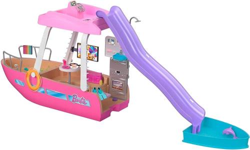 BARBIE BARCA DEI SOGNI PLAYSET CON PISCINA, SCIVOLO E ACCESSORI CROCIERA NAVE