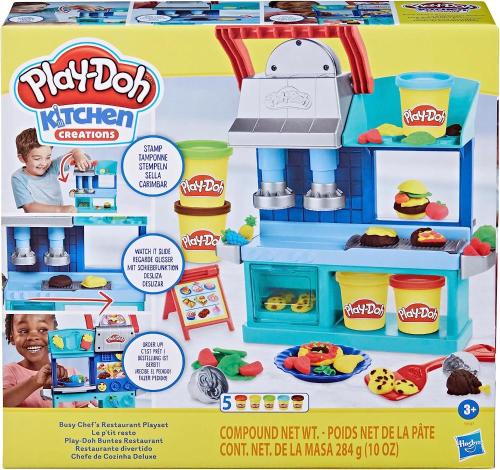 PLAY DOH BUSY CHEFS RESTAURANT PLAYSET RISTORANTE DEGLI CHEF IN CARRIERA