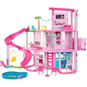 BARBIE CASA DEI SOGNI CON PISCINA, SCIVOLO A 3 PIANI E ASCENSORE NUOVA 2023