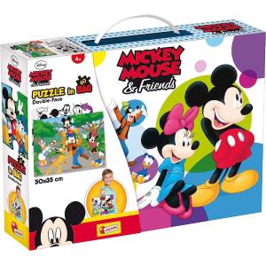 PUZZLE IN BAG - 60 PZ MICKEY MOUSE & FRIENDS 2 IN 1