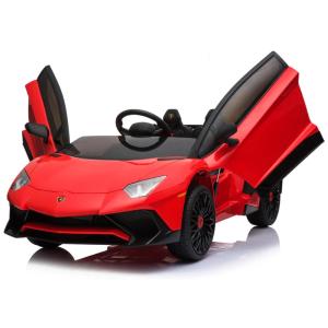 AUTO ELETTRICA LAMBORGHINI AVENTADOR ROSSA 2 POSTI CON RADIOCOMANDO