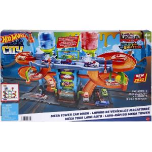 HOT WHEELS - AUTOLAVAGGIO COLOR SHIFTERS MEGA TOWER LAVA AUTO