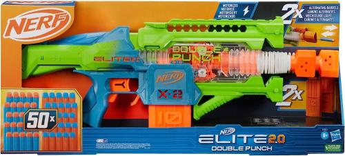 NERF ELITE 2.0 DOUBLE PUNCH DOPPIO CARICATORE MOTORIZZATO