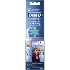 ORAL B PRO KIDS 3 FROZEN TESTINA RICAMBIO SPAZZOLINO ELETTRICO 2 PEZZI