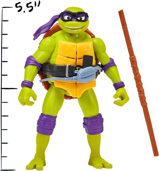TURTLES MOVIE 23 TARTARUGHE NINJA SHOUTS ACTION FIGURE DELUXE DONATELLO CON SUONI 15,5 CM