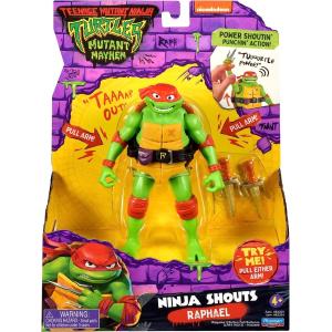 TURTLES MOVIE 23 TARTARUGHE NINJA SHOUTS ACTION FIGURE DELUXE RAFFAELLO CON SUONI 15,5 CM