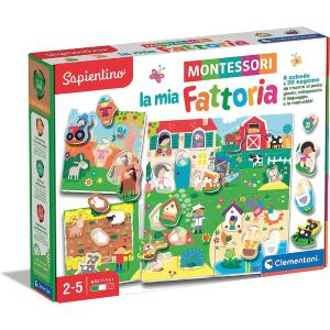 SAPIENTINO MONTESSORI LA MIA NUOVA FATTORIA PUZZLE SAGOMATO ANIMALI