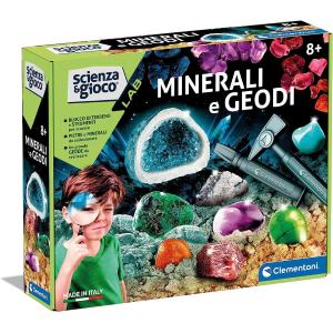 SCIENZA E GIOCO - MINERALI E GEODI SET MINERALOGIA CON MATTONE DA SCAVARE