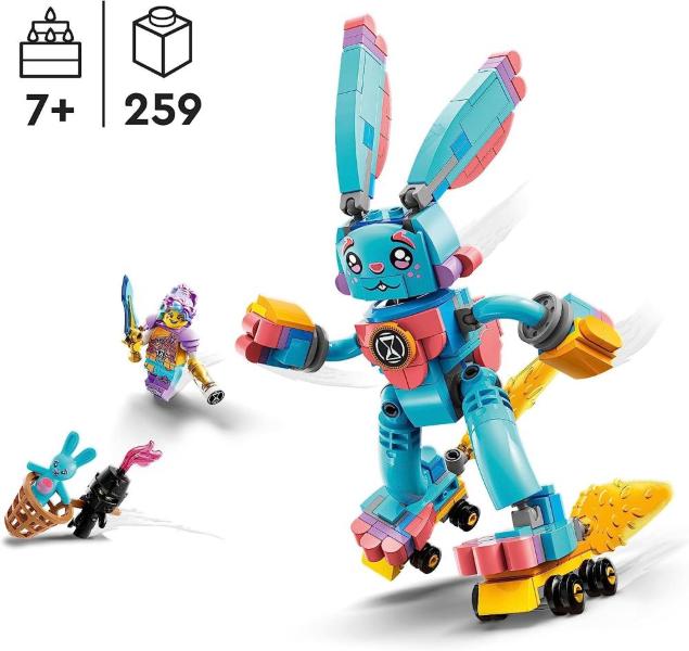 LEGO DREAMZzz IZZY E IL CONIGLIO BUNCHU CON PATTINI