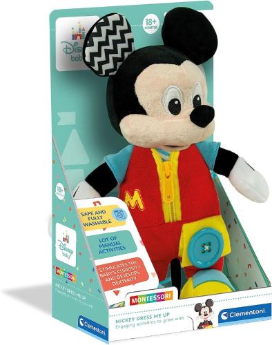 DISNEY MONTESSORI PELUCHE BABY MICKEY TOPOLINO DRESS ME UP VESTIMI