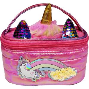 GIRABRILLA PUFFER UNICORN BEAUTY CASE FUCSIA