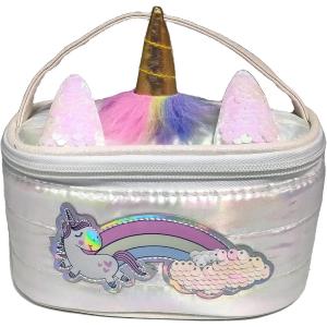 GIRABRILLA PUFFER UNICORN BEAUTY CASE BIANCO