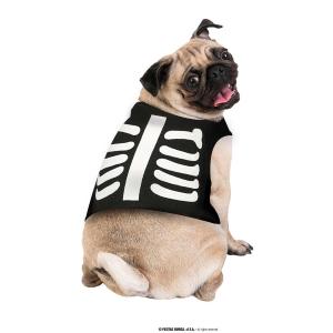 COSTUME PER CANE SCHELETRO MASCOTTE TAGLIA S