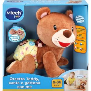 VTECH BABY L'ORSETTO TEDDY CANTA E GATTONA CON ME INTERATTIVO