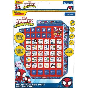 LEXIBOOK - TABLET SPIDERMAN BILINGUE CON TOUCHSCREEN E EFFETTI SONORI