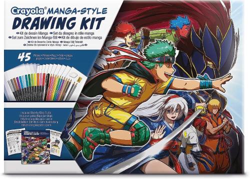 MANGA SET DA DIDEGNO KIT IMPARA A DISEGNARE I TUOI EROI