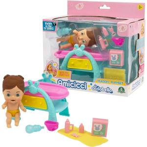 CICCIOBELLO AMICICCI NURSERY TIME PIPI PLAYSET CAMBIO CON ACCESSORI E CICCIOHEIDI