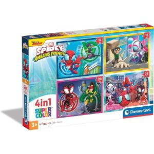 PUZZLE 4 IN 1 SPIDEY AND HIS AMAZING FRIENDS