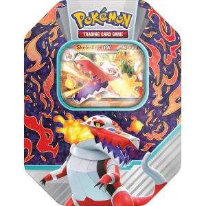 CARTE POKEMON TIN DA COLLEZIONE COMPAGNI D'AVVENTURA DI PALDEA SKELEDIRGE