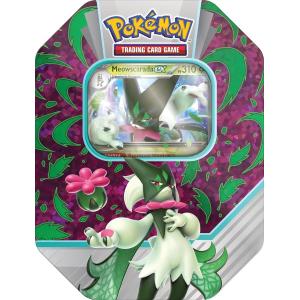 CARTE POKEMON TIN DA COLLEZIONE COMPAGNI D'AVVENTURA DI PALDEA MEOWSCARADA