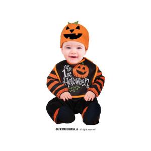 COSTUME BABY ZUCCA 1ST HALLOWEEN TAGLIA 12-18 MESI