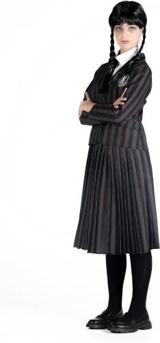 Prodotto: CIA-11320.S - COSTUME MERCOLEDI' ADDAMS DIVISA NEVERMORE ACADEMY  CON PARRUCCA TAGLIA S 9-10 ANNI - CIAO