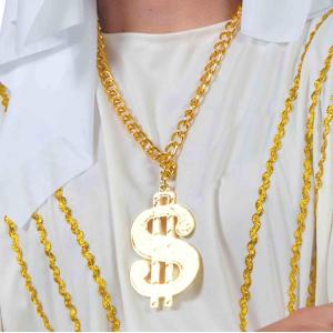 COLLANA DOLLARO  $ RAP CANTANTE  ARABO SCEICCO