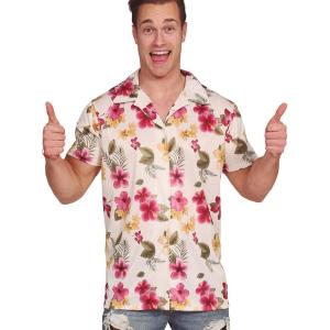 CAMICIA HAWAIANA A FIORI UOMO TAGLIA M