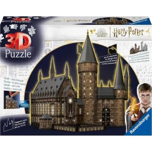 PUZZLE 3D CASTELLO DI HOGWARDS THE GREAT HALL NIGHT EDITION HARRY POTTER