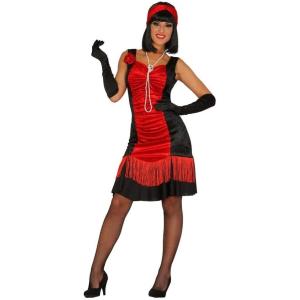 COSTUME CHARLESTON ROSSO TAGLIA XL